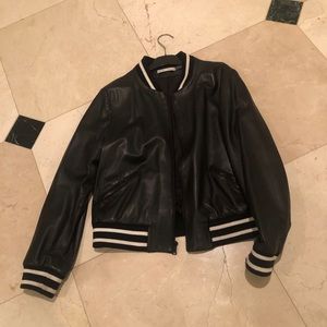 Alice + Olivia  Black Leather jacket